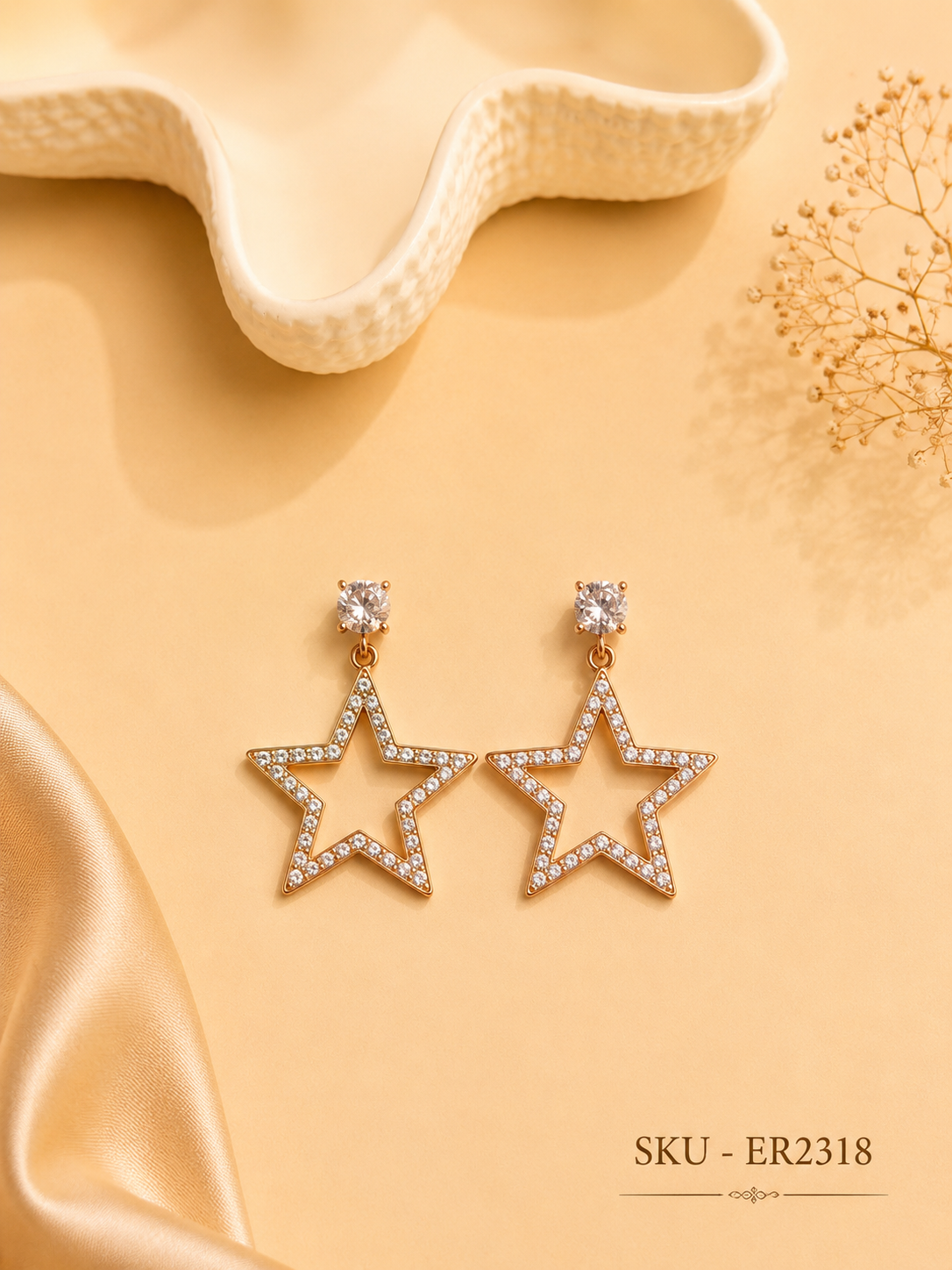 ⭐ Celestial Sparkle Star Earrings ✨