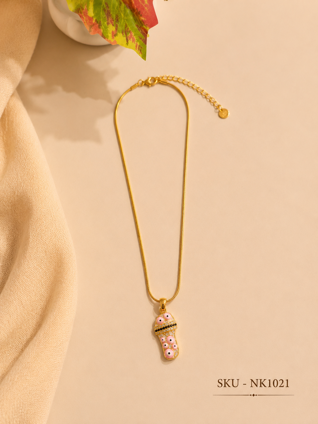 Korean Foot Charm Necklace 👣💗