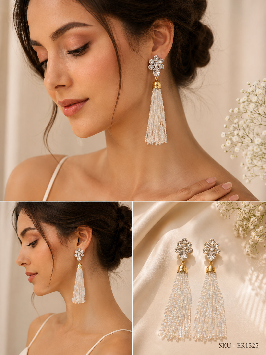 ✨ Crystal Tassel Statement Earrings ✨
