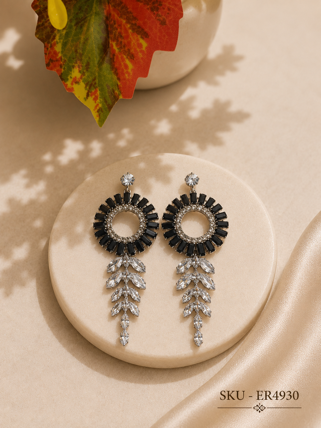 Midnight Glam Statement Earrings