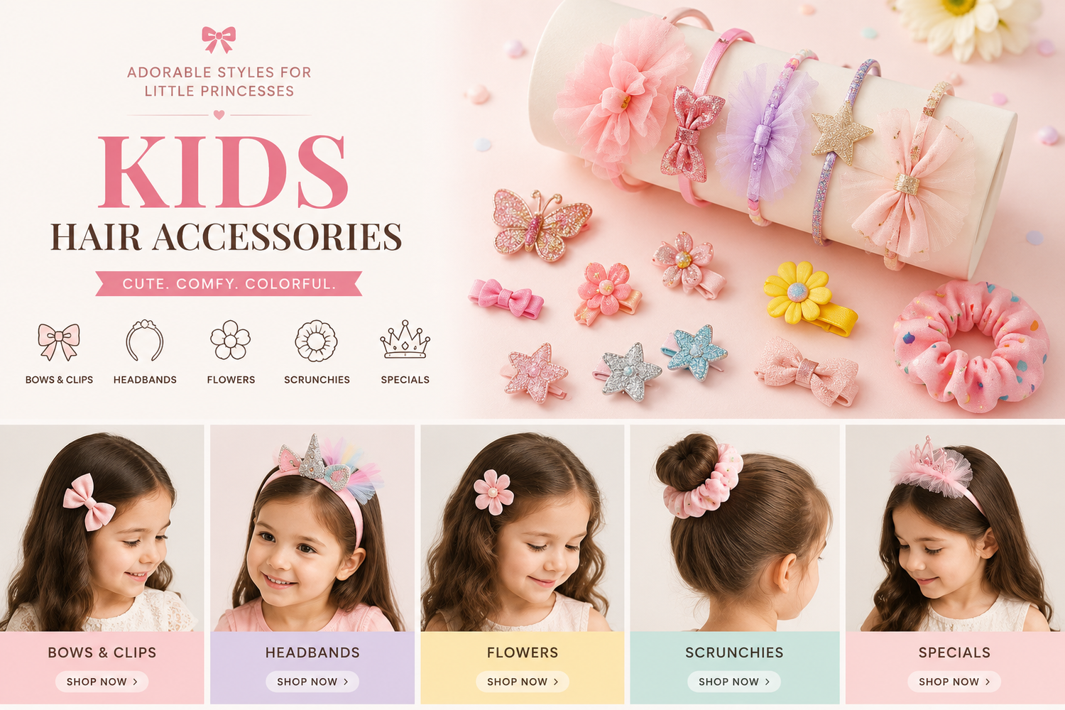 Kids hair accessories