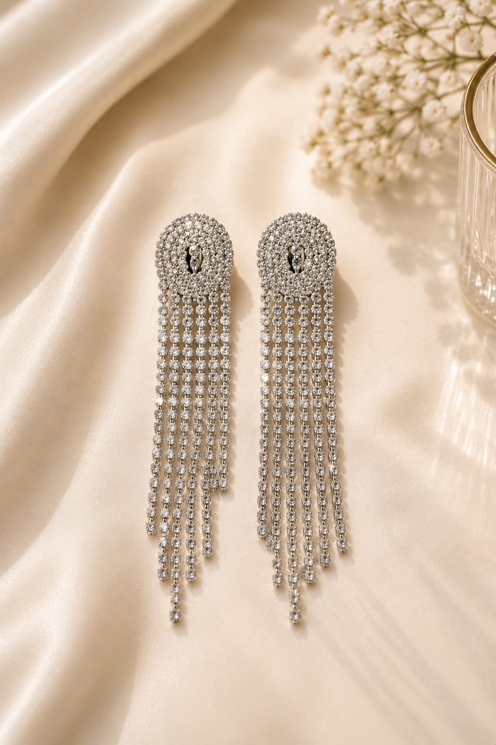 Crystal Tassel Earrings