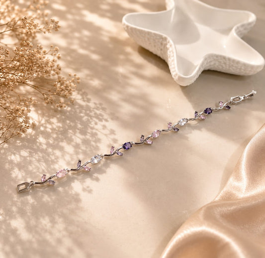 Elegant Crystal Vine Bracelet