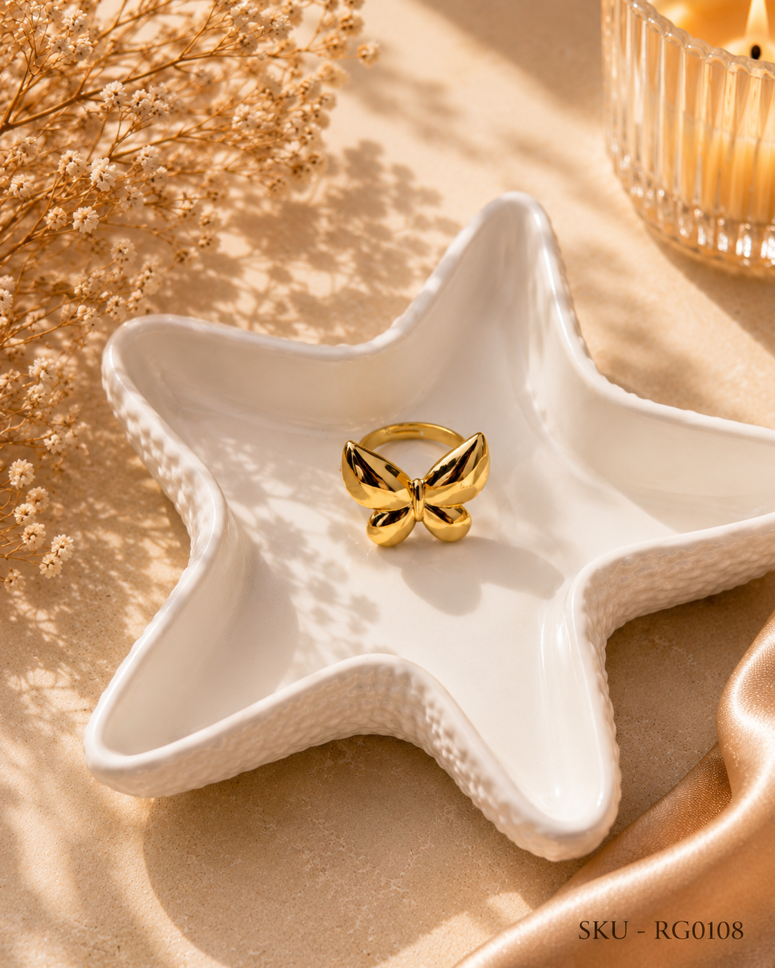 🦋 Elegant Anti-tarnish Butterfly Statement Ring 🦋