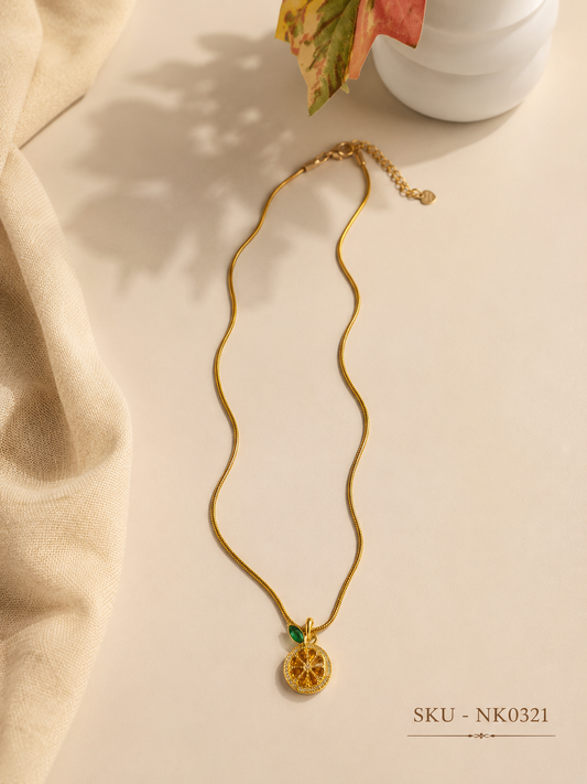 ✨ Korean Orange Chain pendant Set ✨