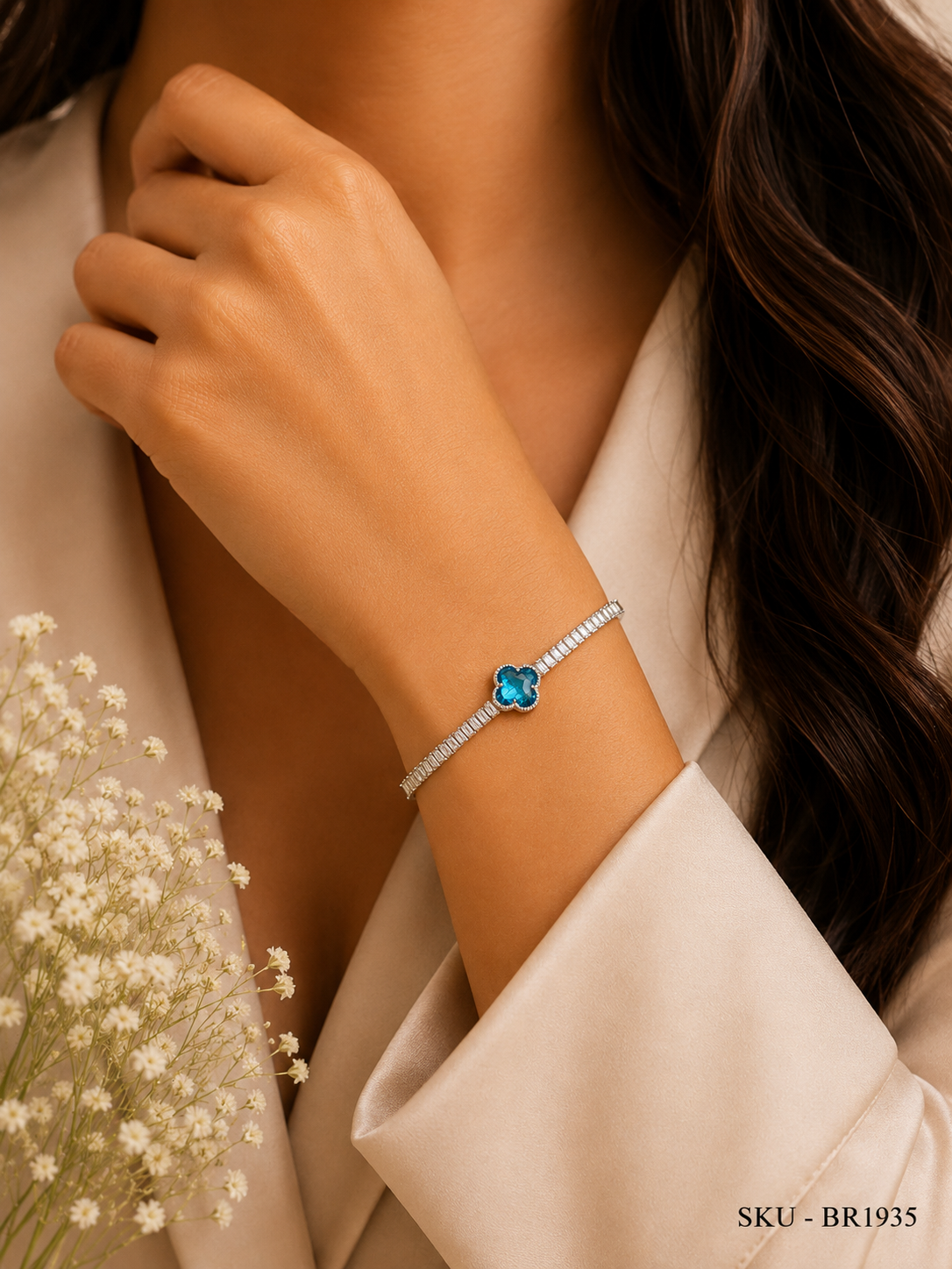 Azure Clover Luxe Bracelet