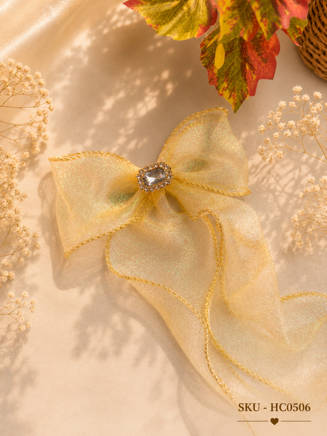 Organza Bow Hair Clip
