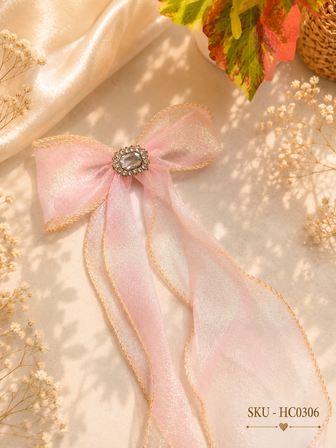 Organza Bow Hair Clip