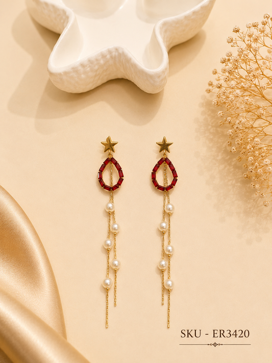 Elegant pearl earrings ✨