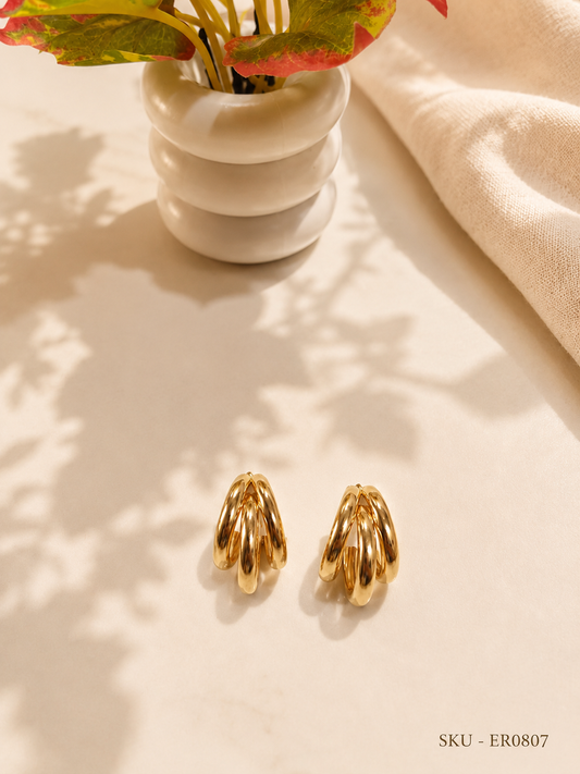 ✨ Golden Infinity Loop Earrings ✨