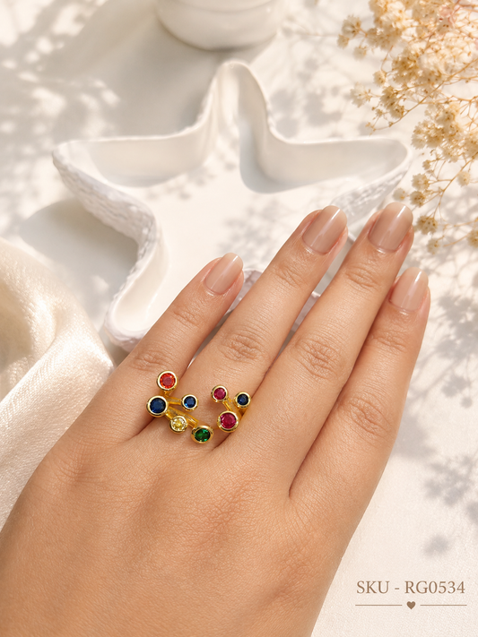 Imperial Sparkle Statement Ring