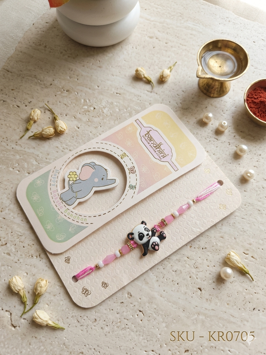 Cute panda kids Rakhi