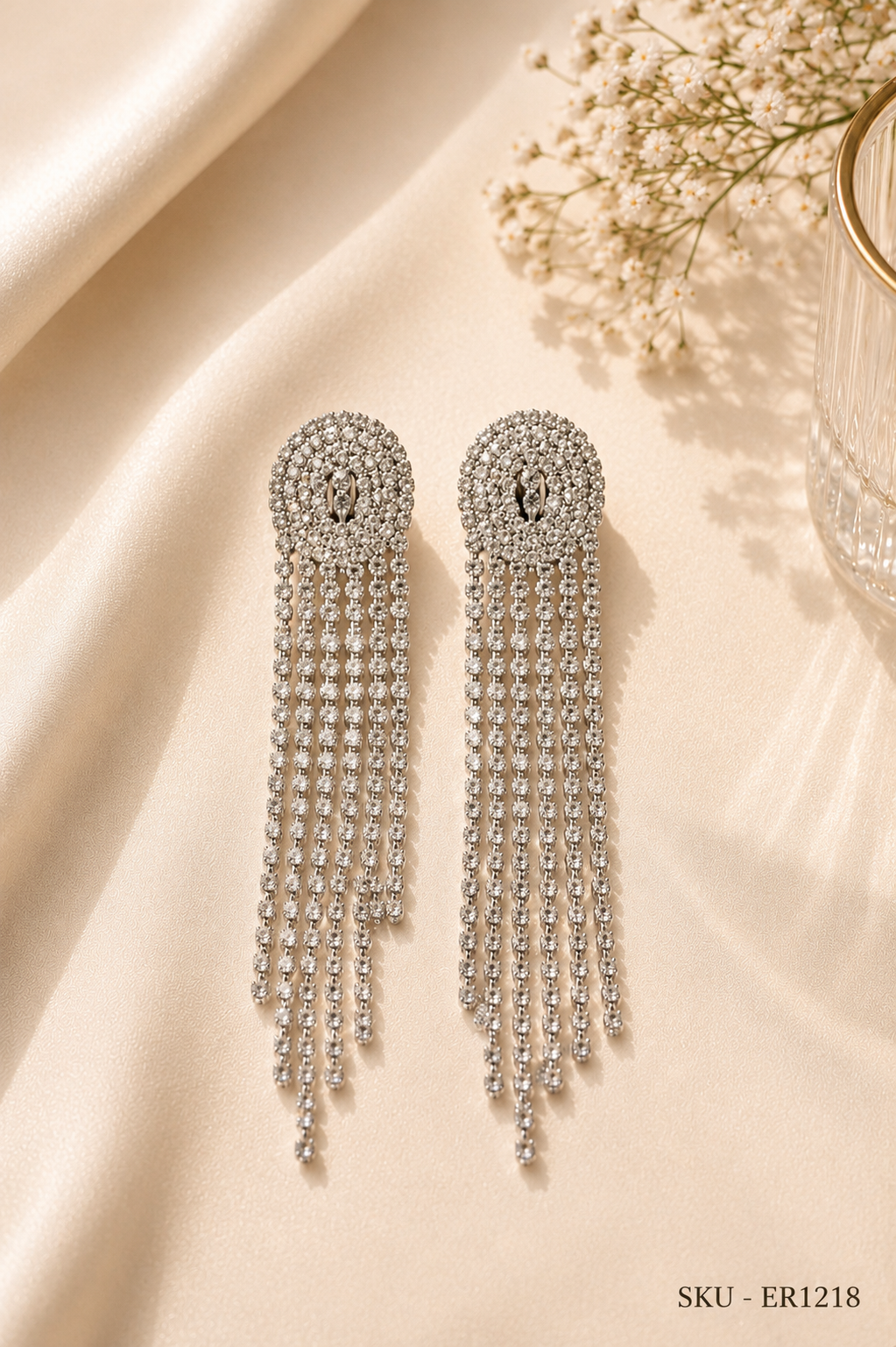Crystal Tassel Earrings
