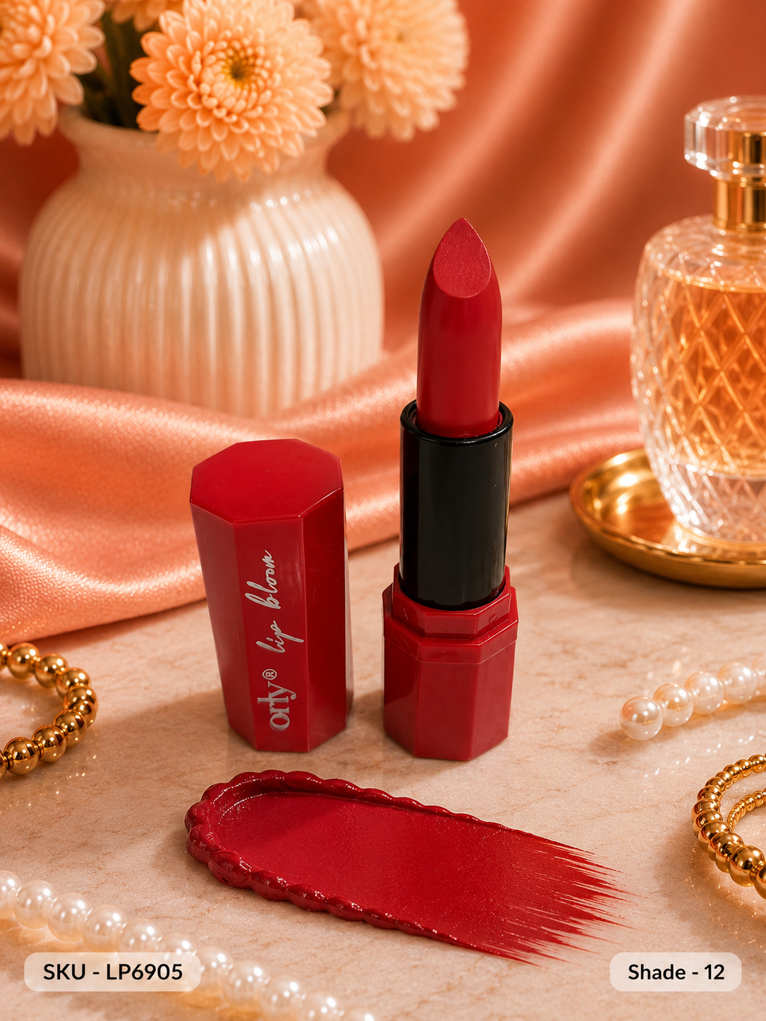 Orty Lip Bloom Matte Lipstick | Velvet Matte Finish