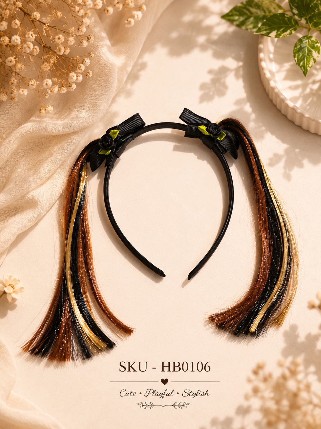 ✨ Cute Twin-Tail Hairband for Kids ✨