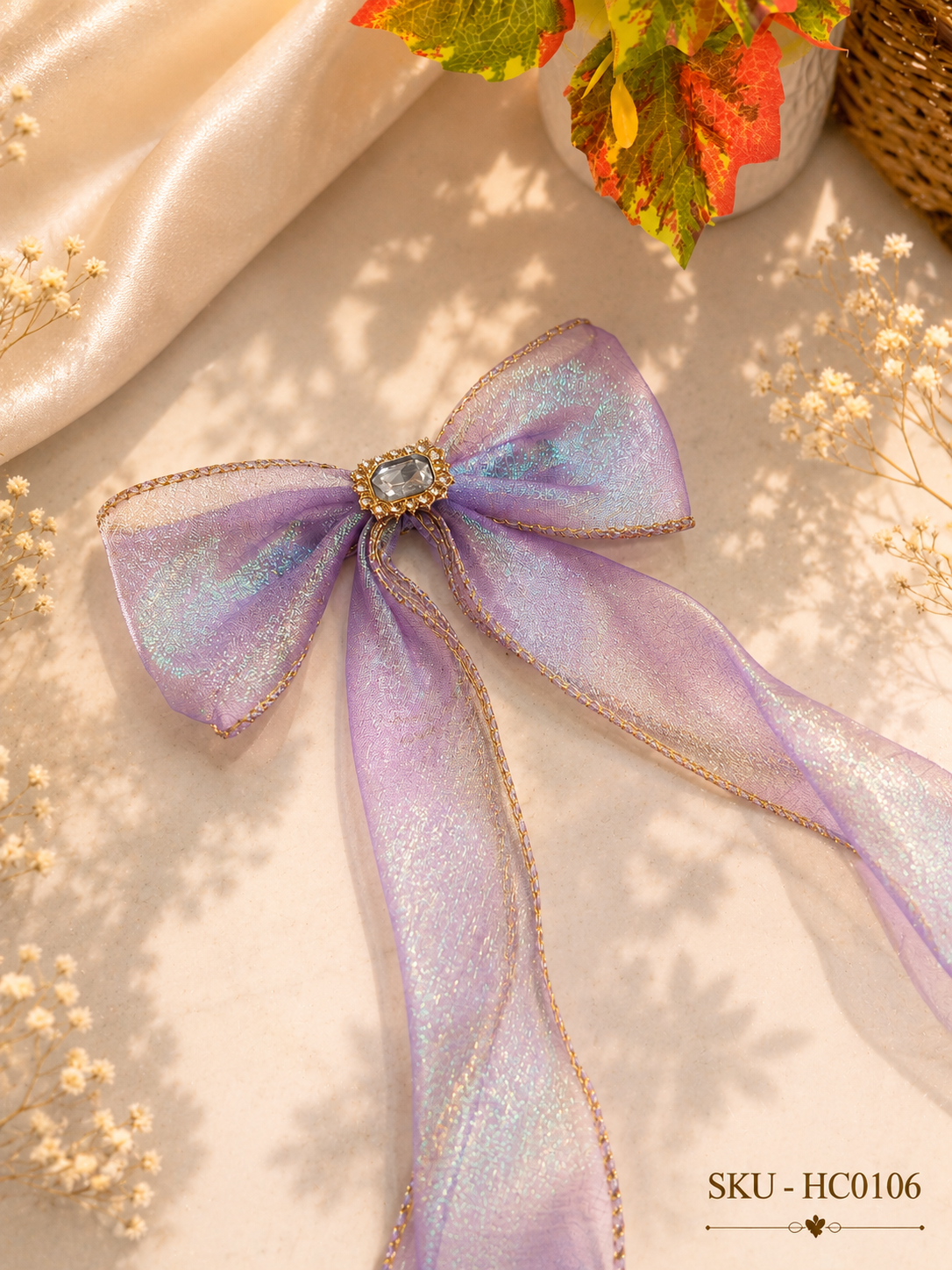 Organza Bow Hair Clip