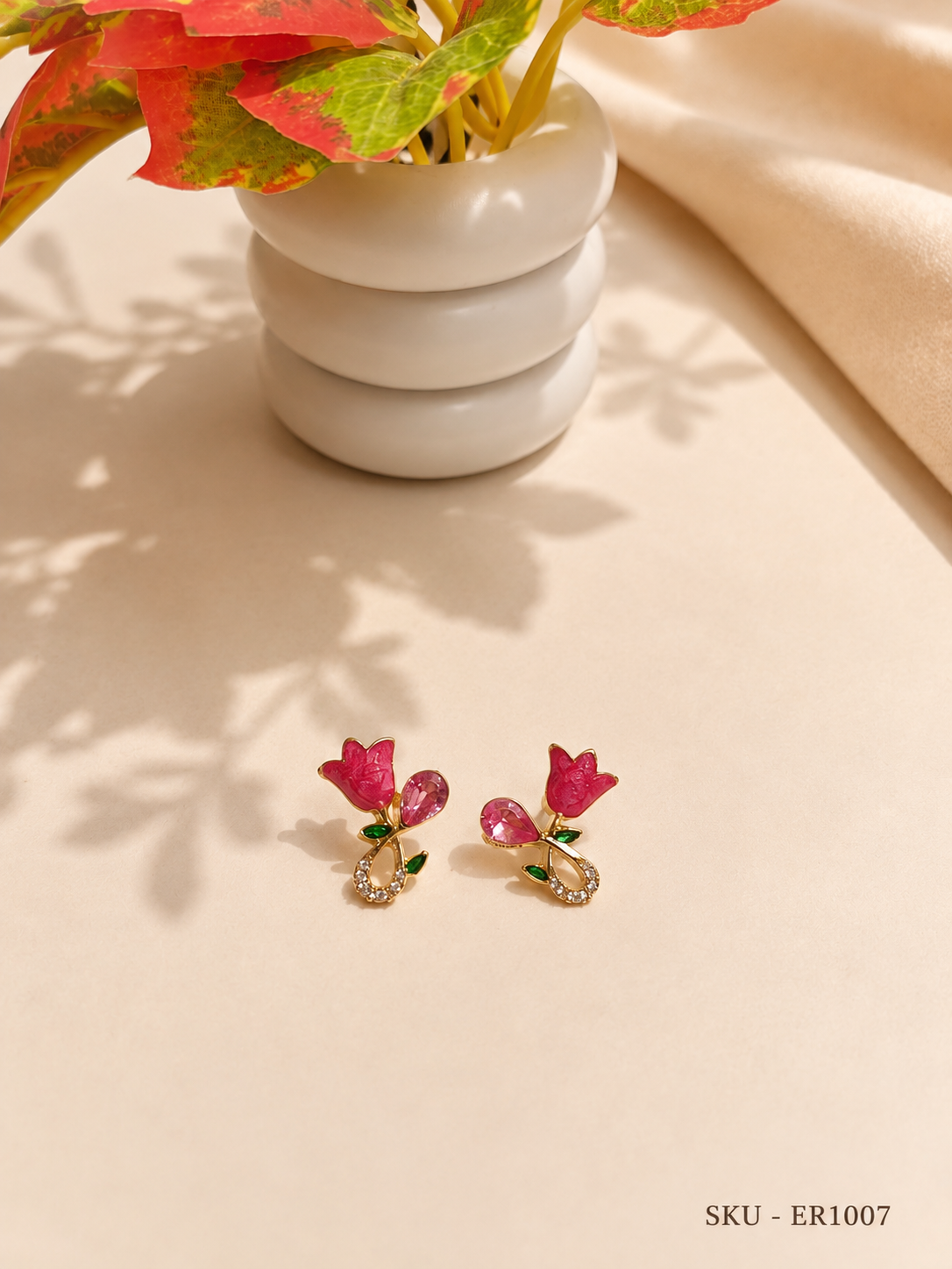 🌸 Blush Bloom Floral Stud Earrings ✨