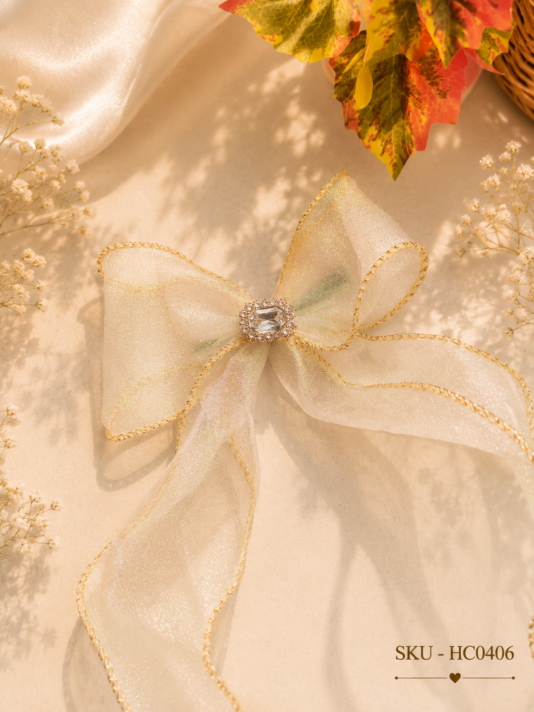 Organza Bow Hair Clip