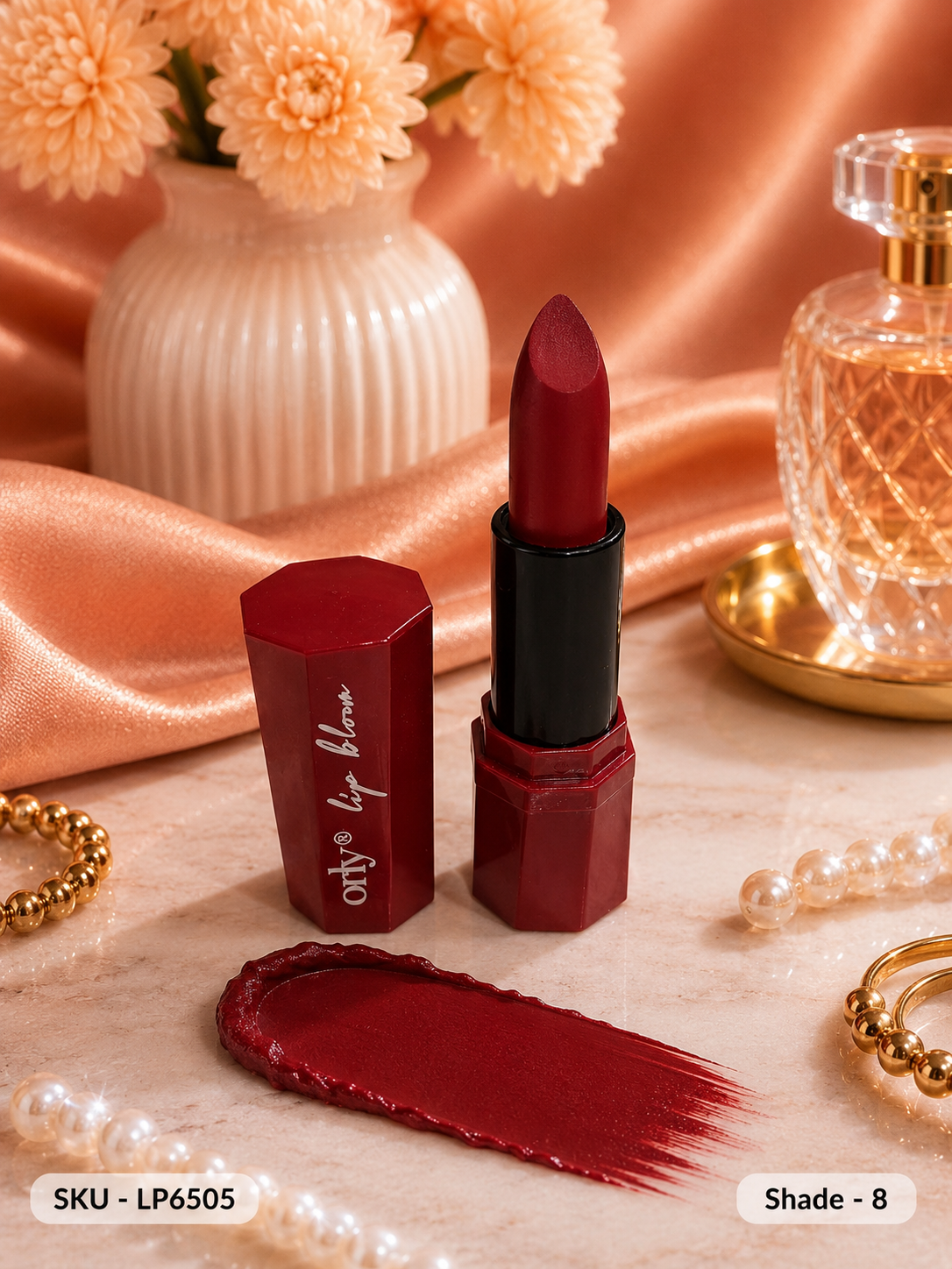 Orty Lip Bloom Matte Lipstick | Velvet Matte Finish