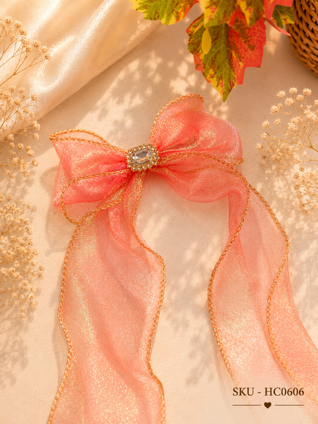 Organza Bow Hair Clip