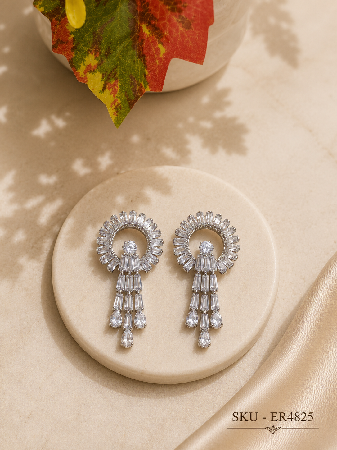Radiant Crystal Tassel Earrings