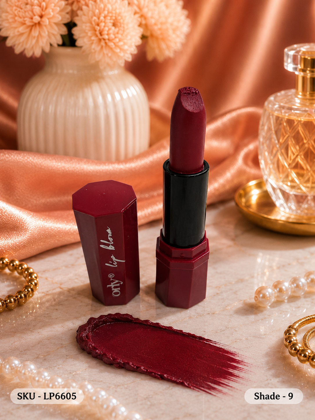 Orty Lip Bloom Matte Lipstick | Velvet Matte Finish