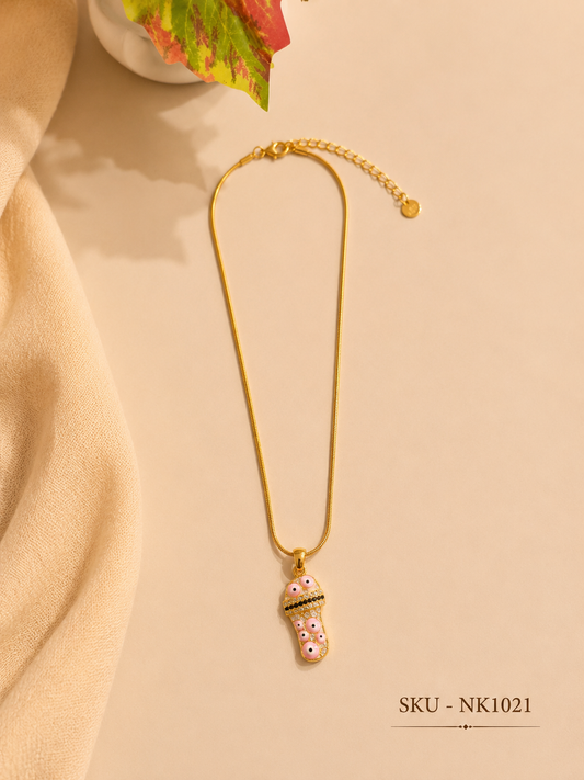 Korean Foot Charm Necklace 👣💗