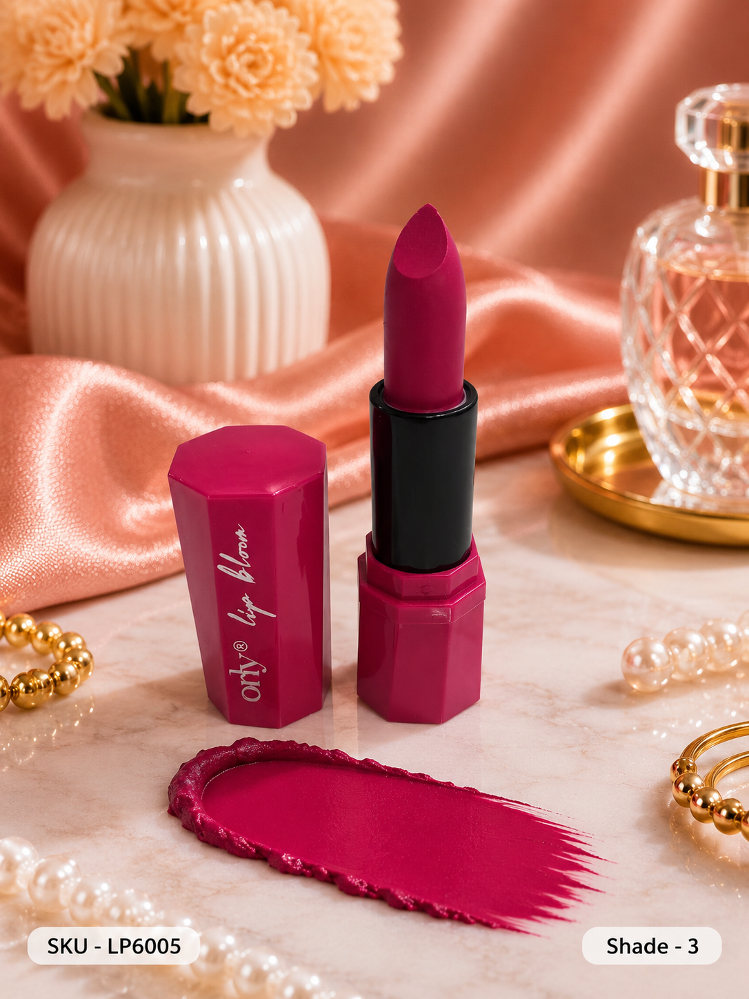 Orty Lip Bloom Matte Lipstick | Velvet Matte Finish