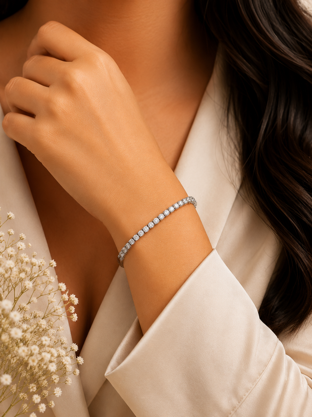 Celestial Spark Tennis Bracelet