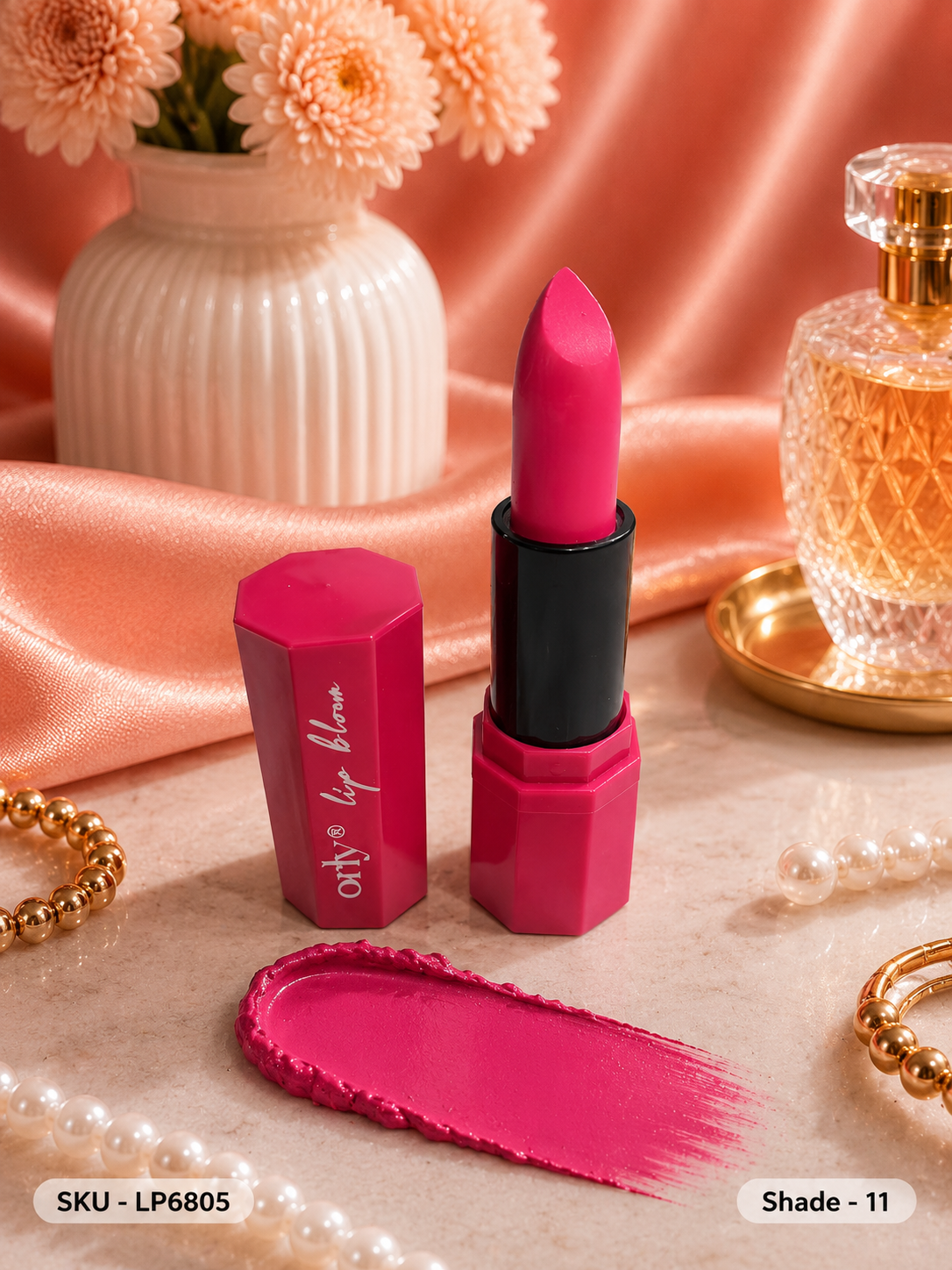Orty Lip Bloom Matte Lipstick | Velvet Matte Finish
