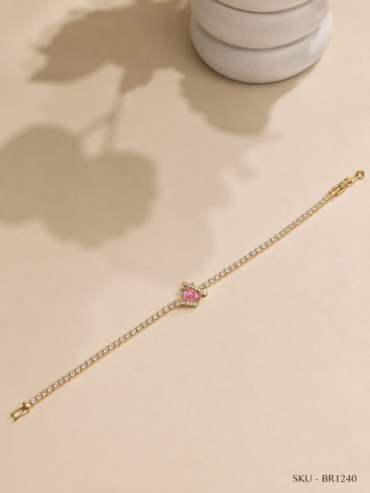 Blush Royale Serpent 🐍 Tennis Bracelet