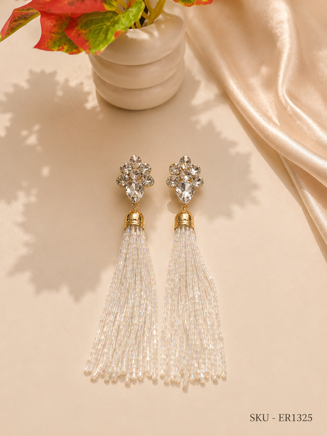 ✨ Crystal Tassel Statement Earrings ✨