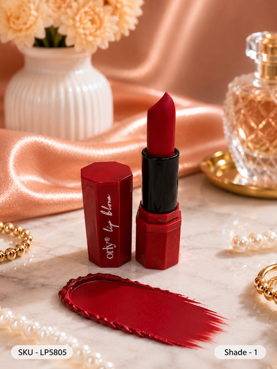 Orty Lip Bloom Matte Lipstick | Velvet Matte Finish
