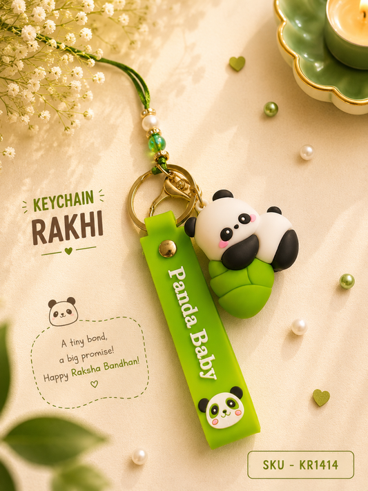 Panda Baby Keychain Rakhi
