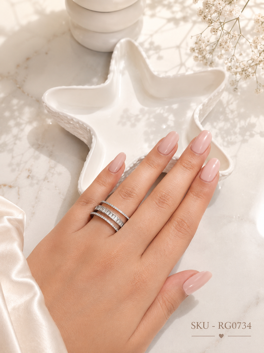 Celestial Luxe Triple Band Ring